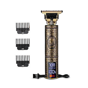 Professional Vintage Beard Trimmer and Hair Clipper with LCD Screen USB Charging-S1