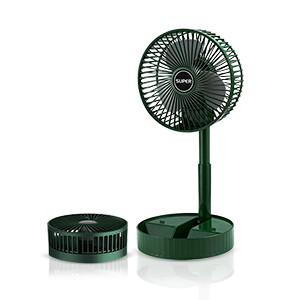 Rechargeable Height Adjustable Telescopic Folding Fan for home, Office Table 5 Star 150 mm Silent Operation 3 Blade Table Fan
