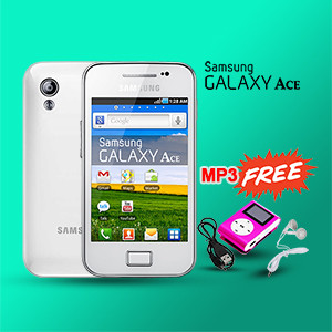 Samsung Galaxy ACE With Free MP3 Player S5830i