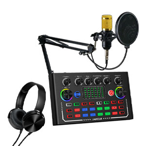 V10S Sound Card Full Set With Free Headset