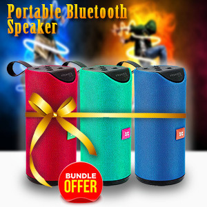 3 Pcs Portable Bluetooth Speaker, USB and Memory Card Slot, With Mic For Hands-Free Phone Call Function, Play USB Storage Device. TG113