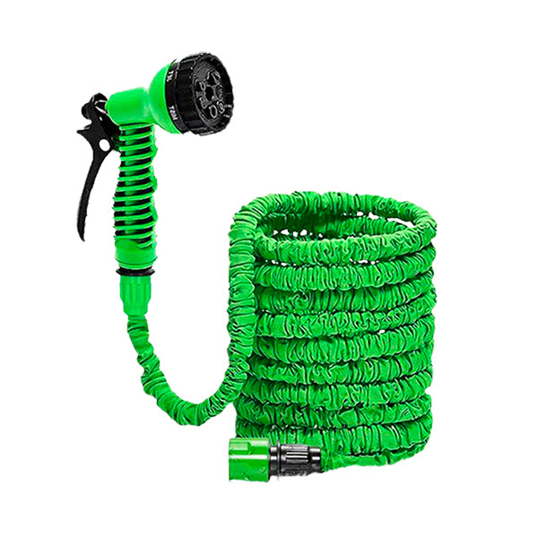 SHALOLY Garden hose Garden Hose Pipe Water Hose Expandable Magic Hose  Patterns Water Gun Foam Pot Flexible Reels Hose Car Wash (Color : Green,  Lengh 