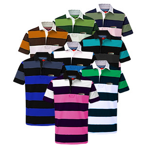4 Pieces/ 8 Pieces Men's Striped Polo T Shirts Short Sleeve Polo Shirts Classic Fit Casual Lightweight ,STPOLO