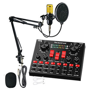 V8S Professional Condenser Microphone Full Set With FREE Wired Headset