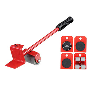 Heavy Duty Furniture Lifter with 4 Sliders, Furniture Moving System Lifter Kit, Heavy Furniture Roller Move Tools, Sofa Washer Refrigerator Mover Tool Set Safe Moving Device. FMOVER